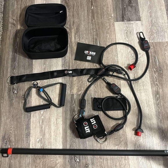 Lit Method access workout bands and bar. Includes ankle bands and hand grips. - Picture 1 of 1